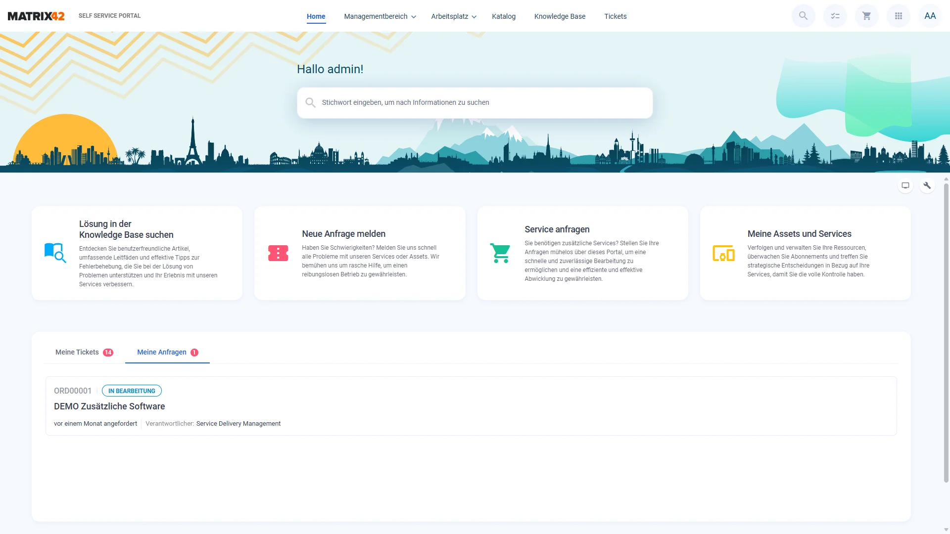Self-Service-Portal: Anwender:innen lösen Standardanliegen selbst